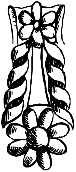 Black and White Christmas Tree Clipart - Elegant Holiday Decoration