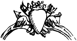 Silhouette of a Bearded Man - Black and White Clipart