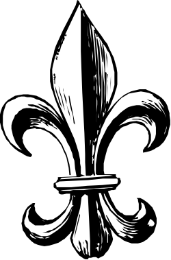 Black and White Fleur de Lis Clipart: Elegant Floral Symbols