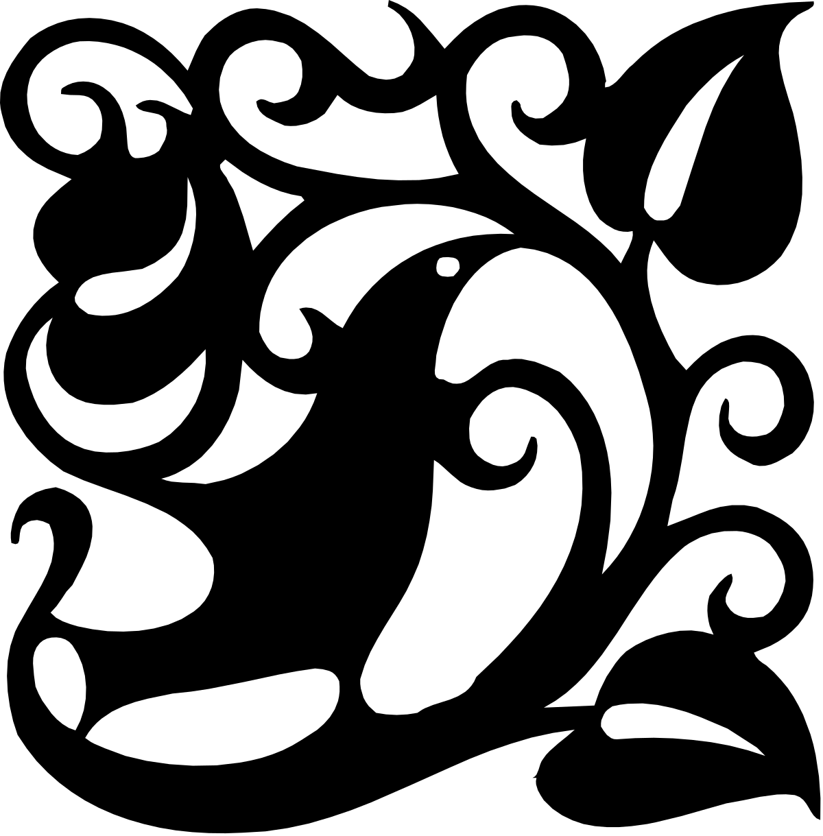 Stylized Figure Clipart: Elegant White Silhouette for Creative Projects