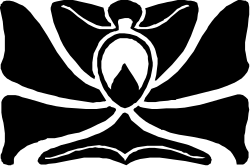 Black and White Book with Bookmark Clipart for Creative Projects