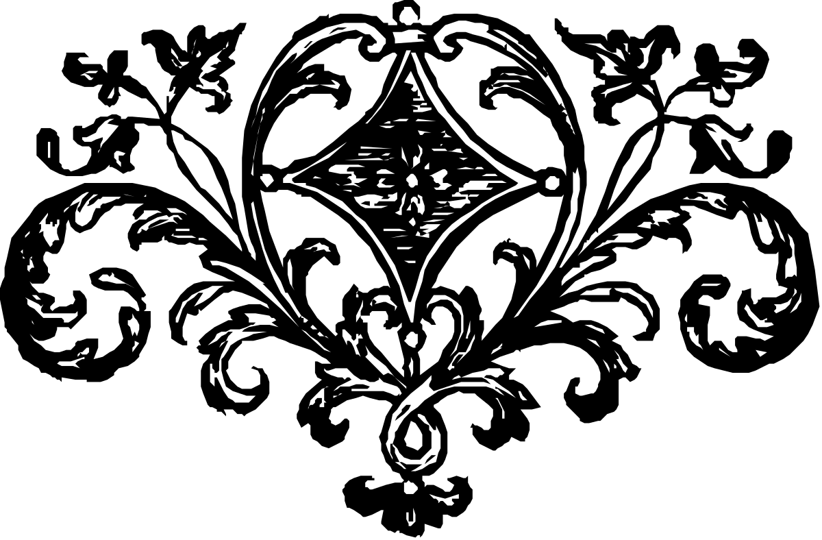 Black and White Flower Clipart: Elegant Floral Design