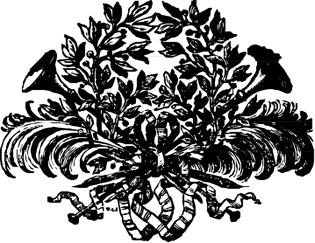 Black and White Flower Clipart - Elegant Botanical Illustration
