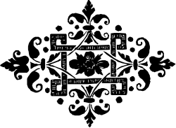 Clock Clipart: Striking Black Background with Bold White Numbers