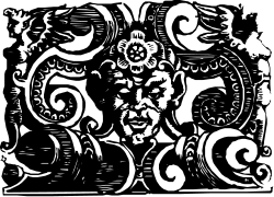 Black and White Drawing of Group of People Clipart