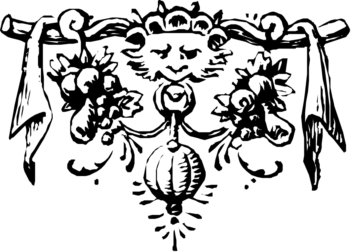 Black and White Beard Man Clipart - Unique Hand-Drawn Illustration