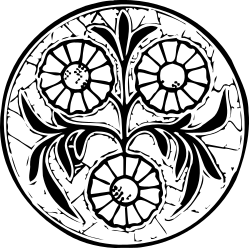 Stylized Circular Pattern Clipart Design for Stylish Projects