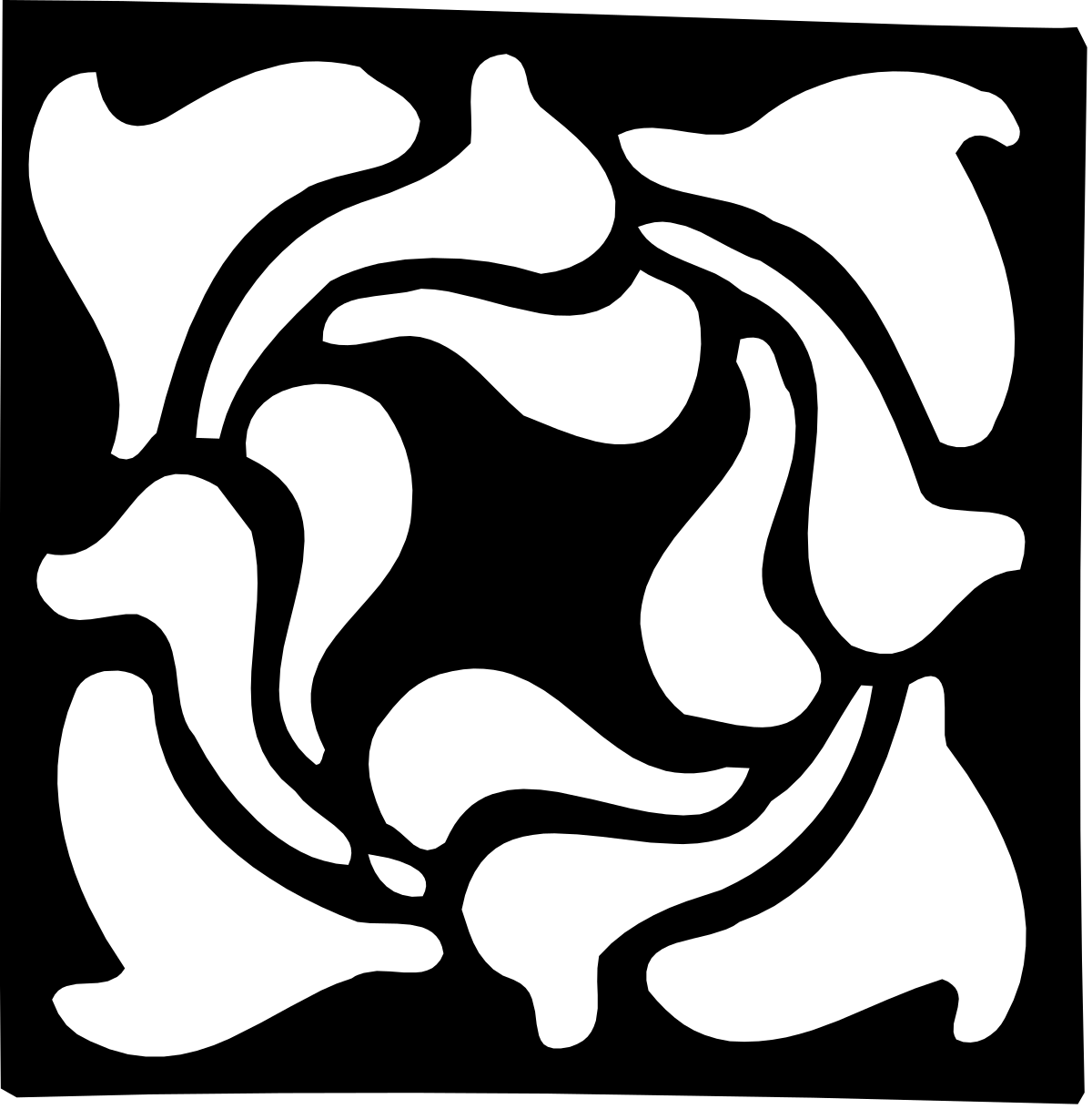 White Rose on Black Background - Elegant Floral Clipart