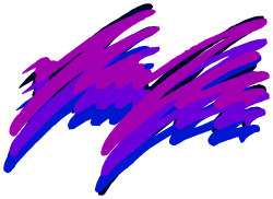 Purple and Blue Brush Stroke Clipart for Creative Projects