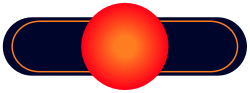 Red Object on Black Background Clipart for Bold Designs