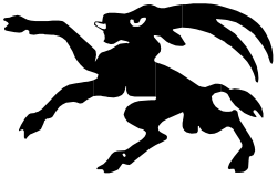 Black Cat with White Face on Dark Background - Captivating Clipart