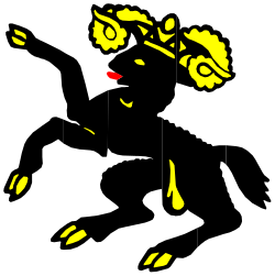 Black and Yellow Silhouette of a Man - Dynamic Clipart for Versatile Use