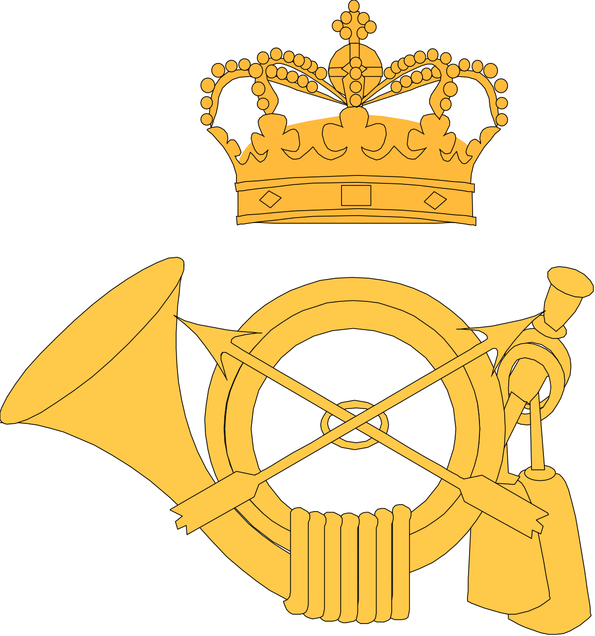 a yellow and black logo with a crown clip art png transparent Crown Logo Clipart: Striking Yellow and Black Design