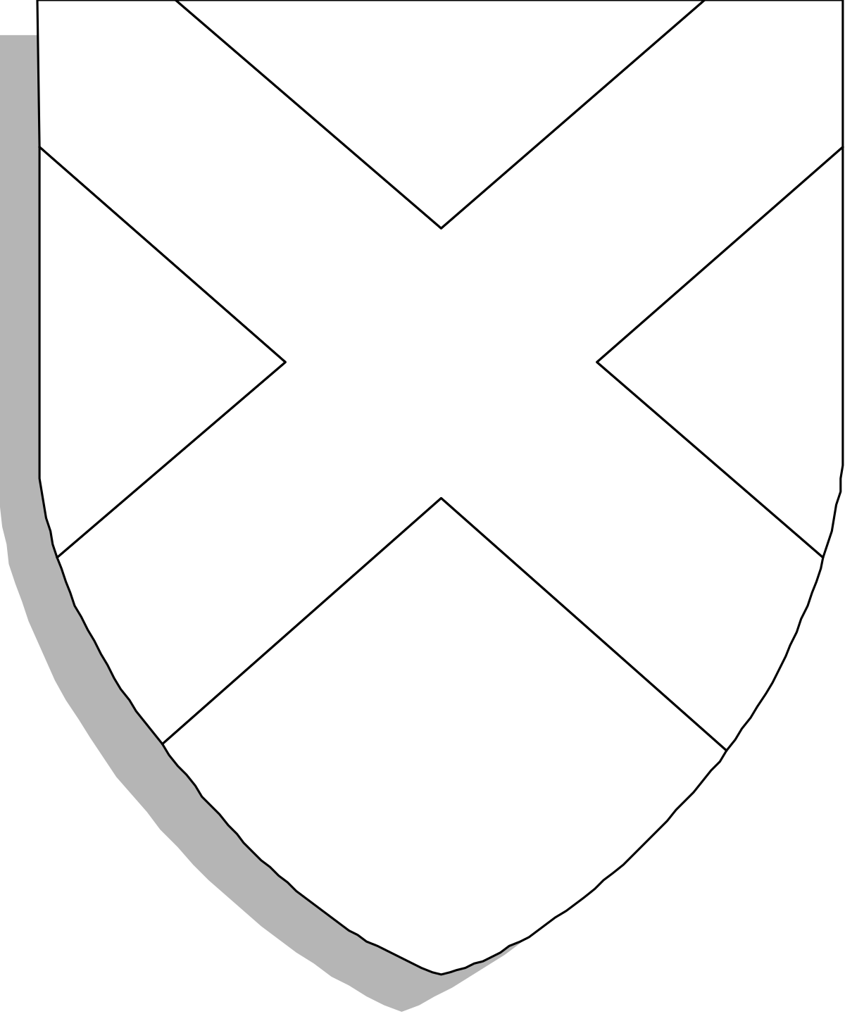 White Shield with Cross - Iconic Symbol of Protection and Faith