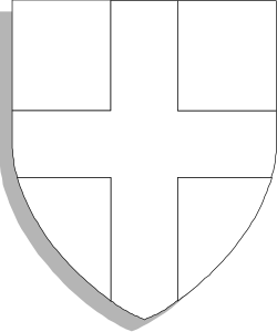 Shield with Cross Icon | Vector Clipart for Emblems