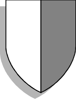 Shield Clipart with White Front - Ideal for Design Projects