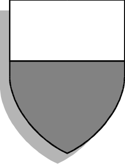 Shield with White Stripe - Iconic Clipart Designs