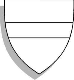 Shield with White Stripe - Bold Clipart Design