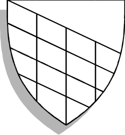 White Shield with Black and White Pattern Clipart for Creative Projects