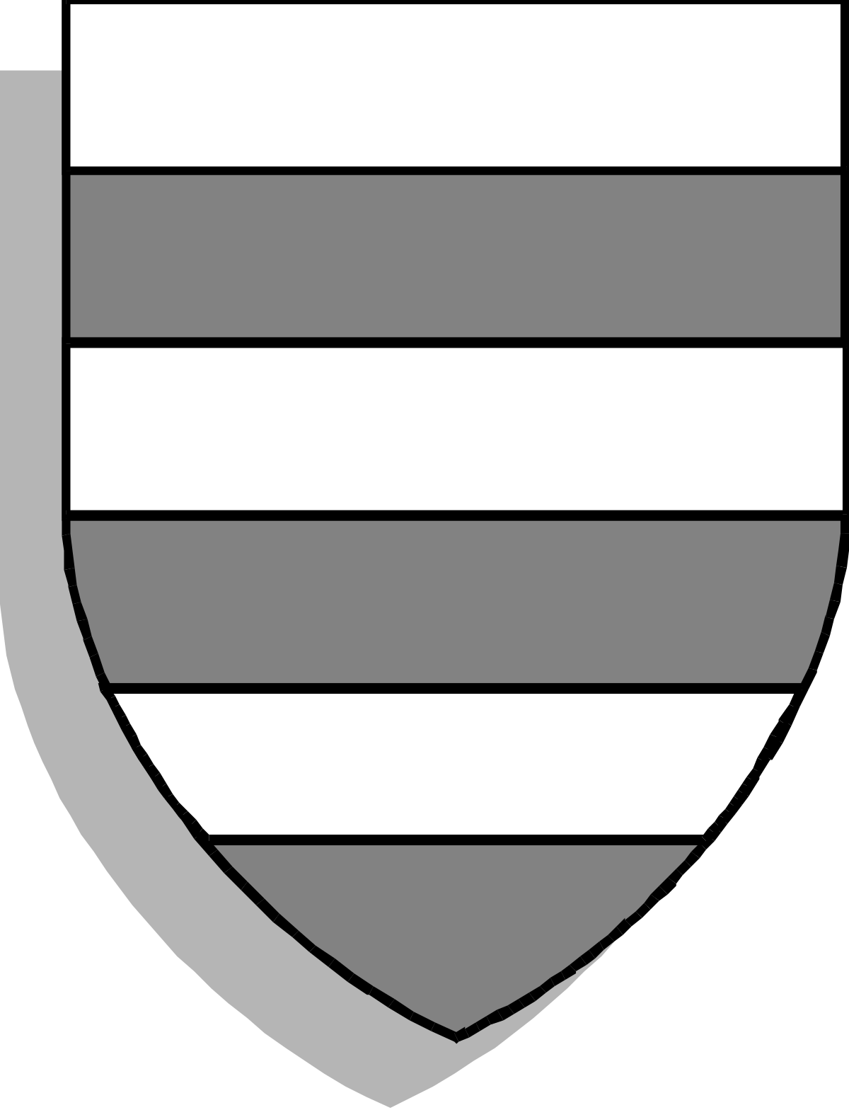 Shield with White Stripe Clipart: Perfect for Designs and Emblems