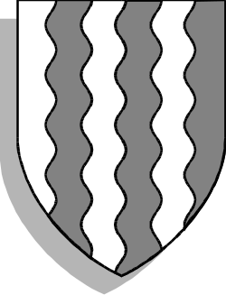 Shield with Wavy Lines - Unique Clipart for Creative Projects