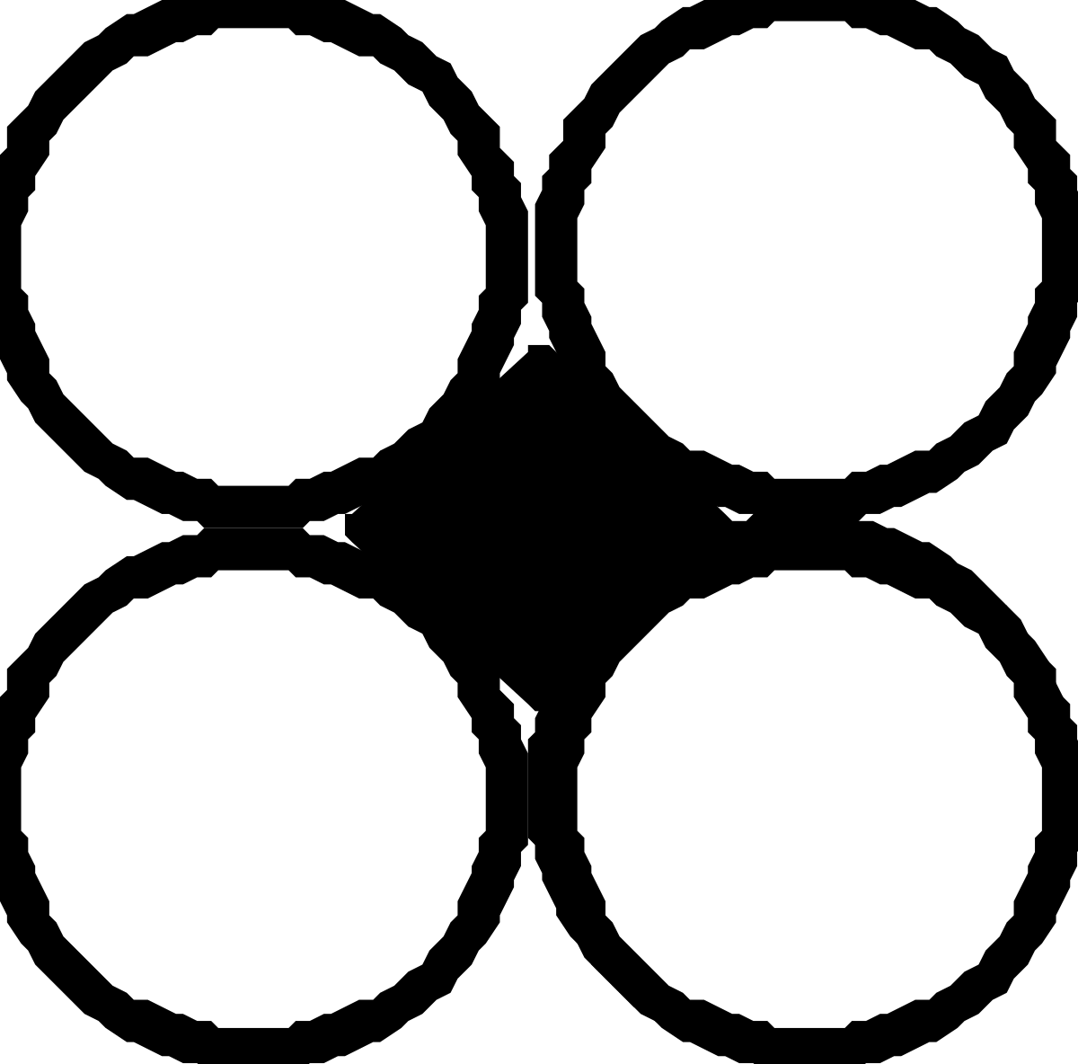 Four Circles with White Highlights - Unique Clipart for Creative Projects