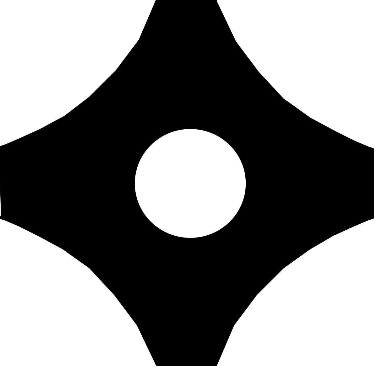 White Circle on Black Background - Stunning Graphic Clipart