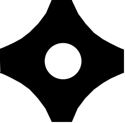 White Circle on Black Background - Stunning Graphic Clipart