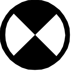 Black and White Logo Featuring a Cross - Ideal Clipart for Various Uses