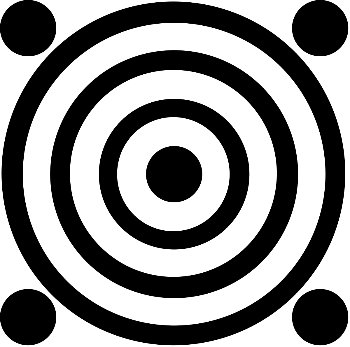 White Circle on Black Background Clipart for Stylish Designs