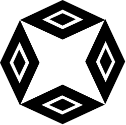 Black and White Diamond Pattern Clipart