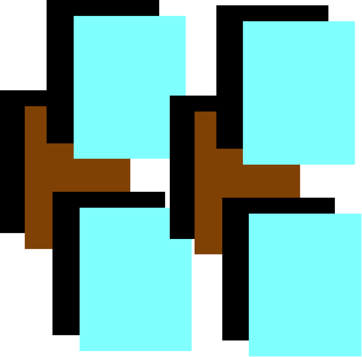a blue and brown square with a brown cross clip art png transparent Blue and Brown Square with Cross - Unique Clipart for Your Projects