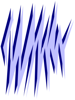 Blue and White Logo on Black Background - Stunning Clipart Design