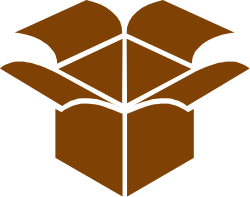 Brown Carton Box with Open Boxes Inside - Perfect Clipart for Packaging Designs