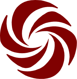 Red and Black Swirl Logo Clipart for Modern Branding