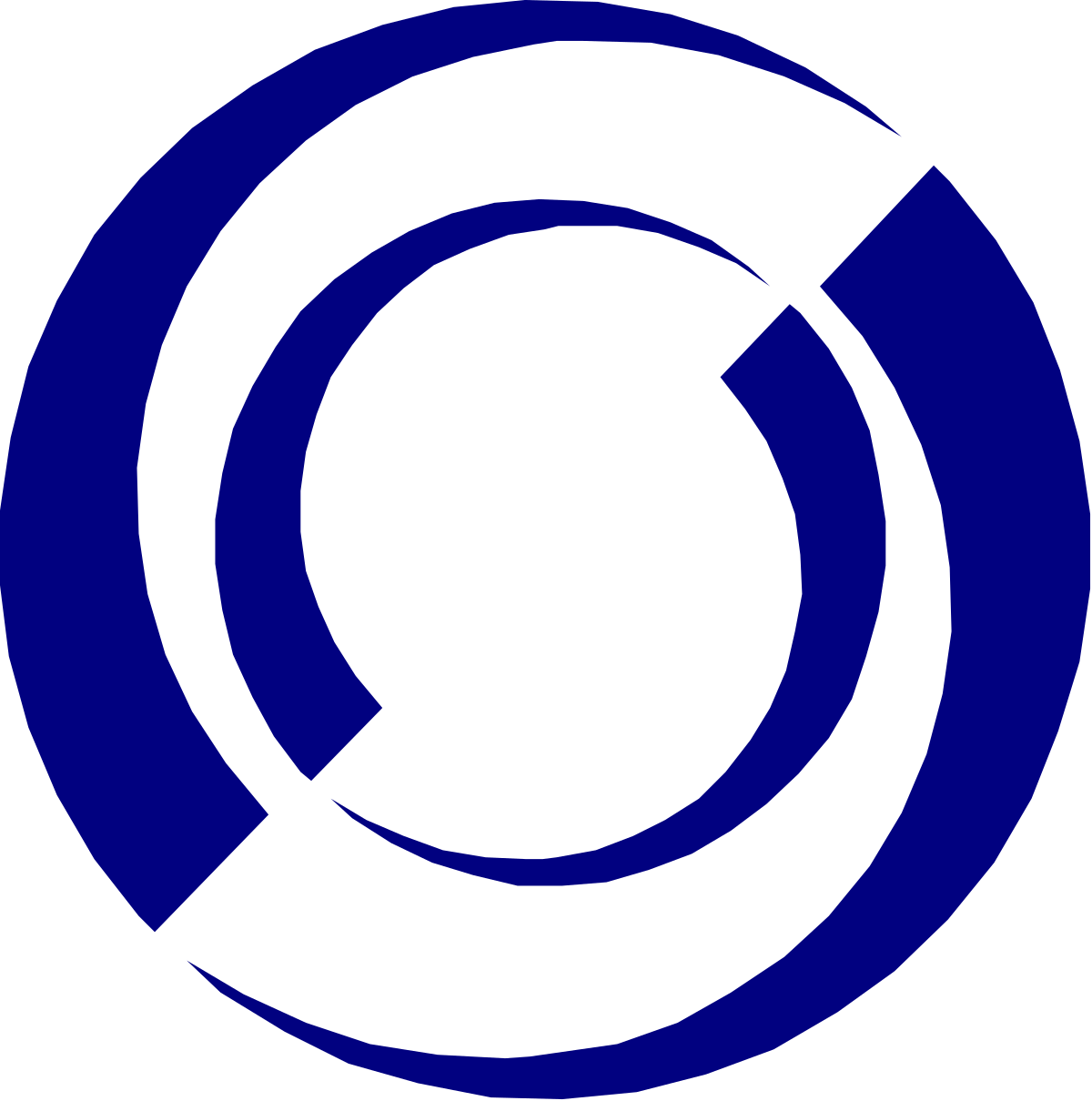 Blue Circle with White Center Clipart: Perfect for Designs