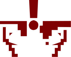 Red Cross on Black Background - Bold Clipart Design