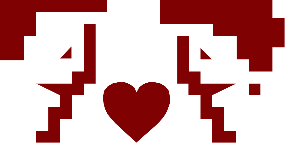 Red Heart on Black Background Clipart for Your Creative Projects