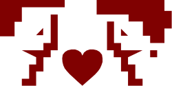 Red Heart on Black Background Clipart for Your Creative Projects