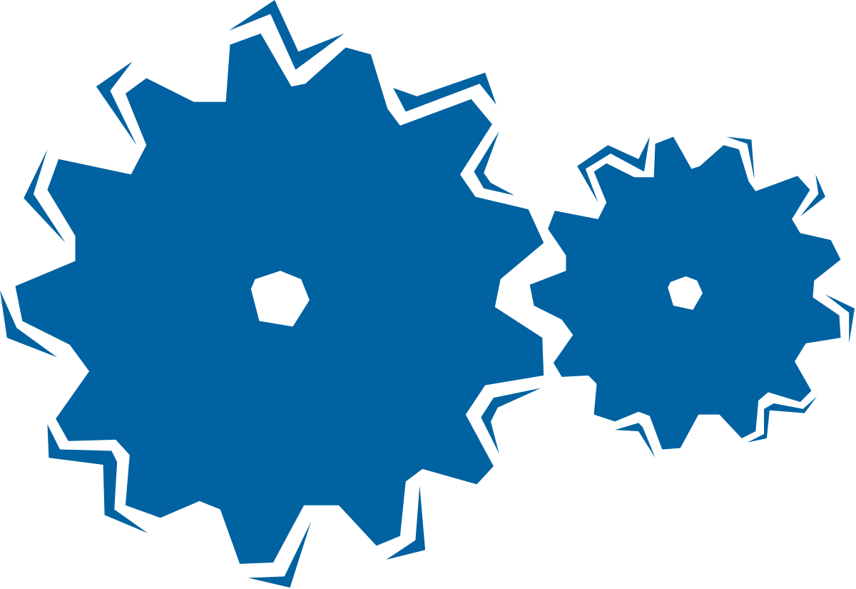 Gears Clipart: Intricate Design with Central Gear Integration