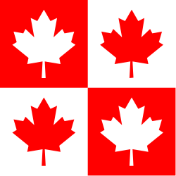 Canadian Flag Icons Clipart: Set of Four Distinct Designs