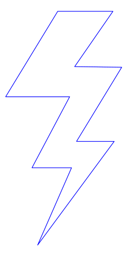 Lightning Bolt Icon Clipart for Dynamic Designs