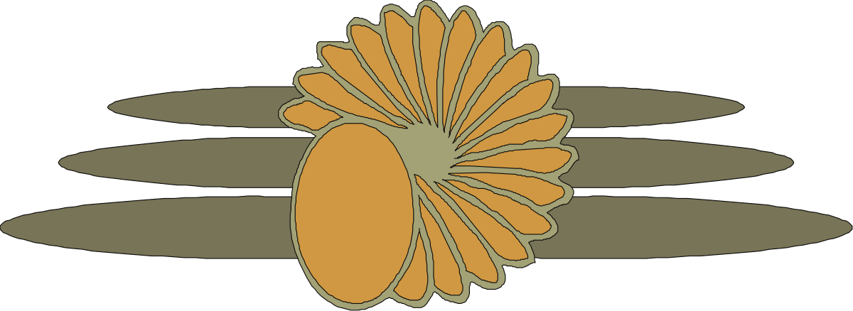 Yellow Flower Clipart on Black Background - Vibrant Floral Design