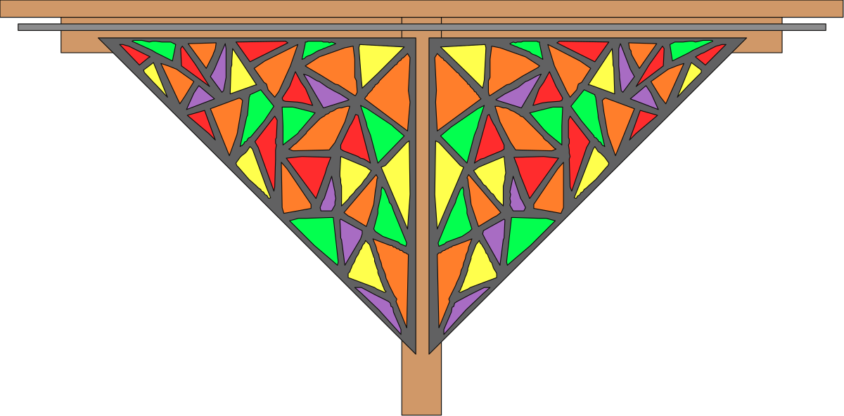 a triangle with a triangle shaped design clip art png transparent Triangle Design Clipart: Unique Geometric Shapes for Creative Projects