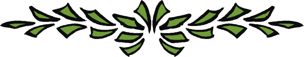 Green Leaf on Black Background - Captivating Clipart Collection