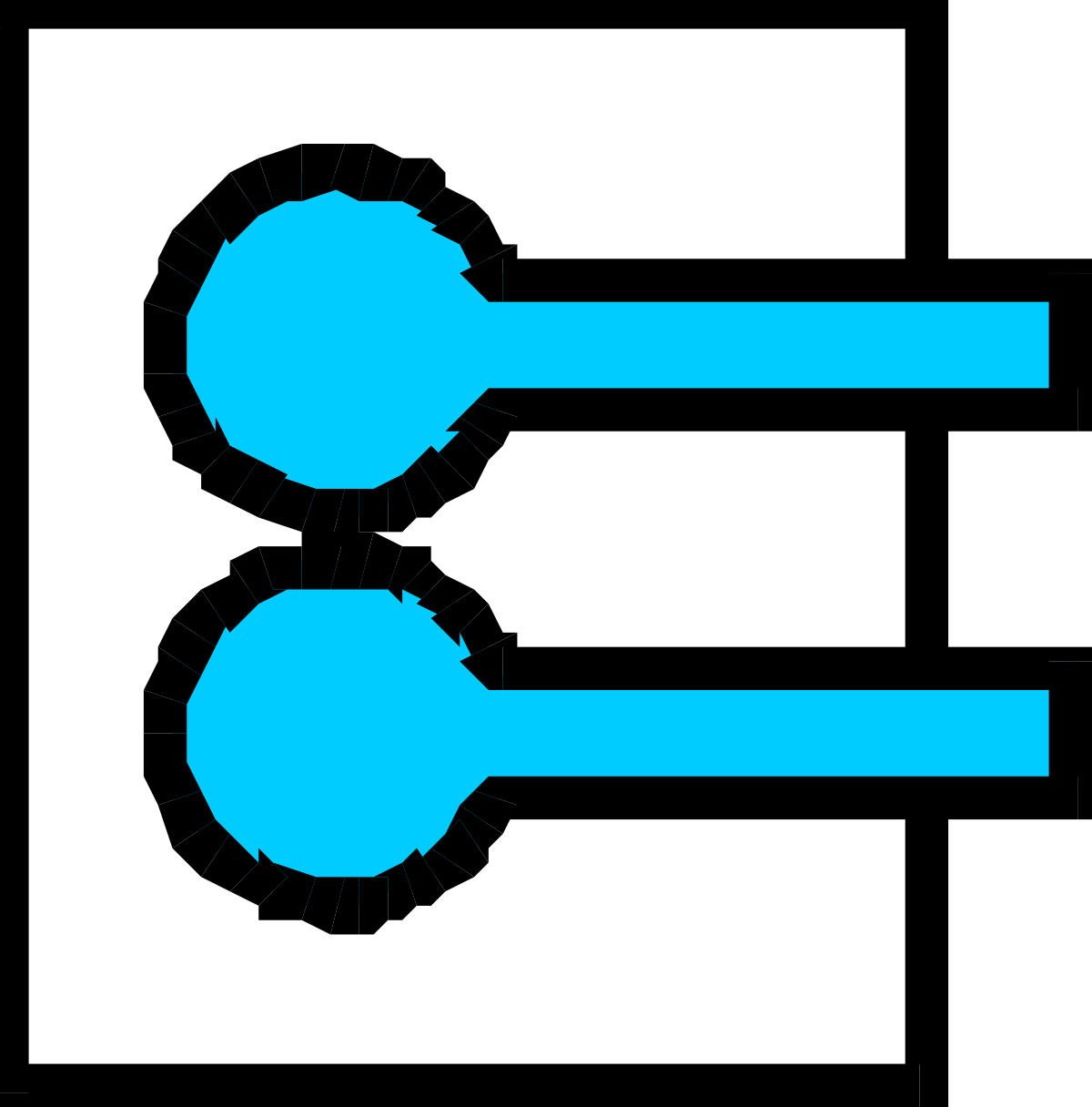 Blue and Black 'The Future' Logo Clipart for Modern Branding