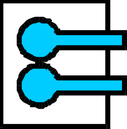 Blue and Black 'The Future' Logo Clipart for Modern Branding