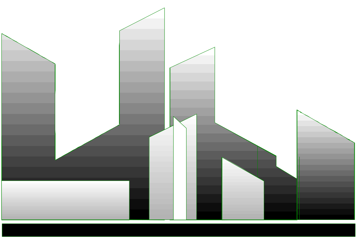 City of the Future Logo Clipart - Futuristic Urban Design Elements