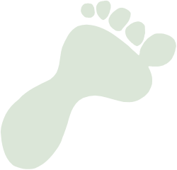 Footprint Clipart - Unique White Footprint Illustration for Various Uses