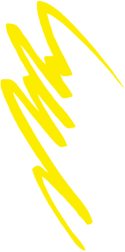Yellow Lightning Bolt Clipart on Black Background